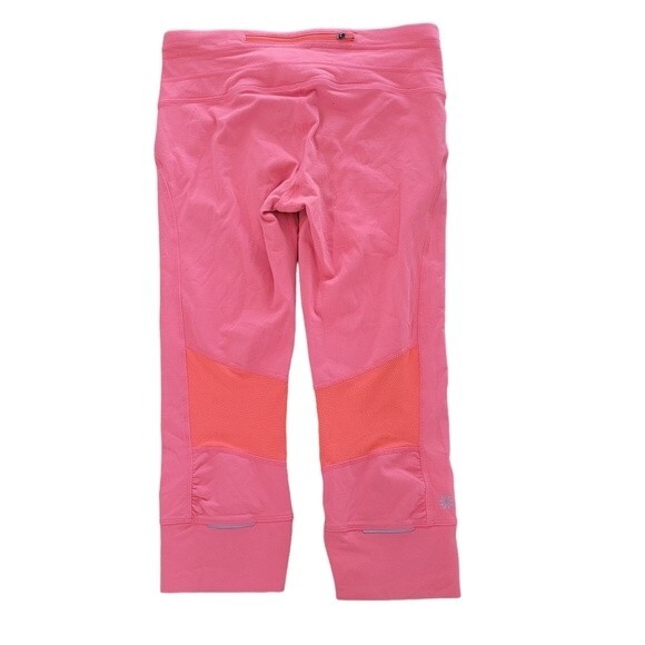 Athleta "Relay" coral cropped leggings 2013 style 53630 - Picture 2 of 7